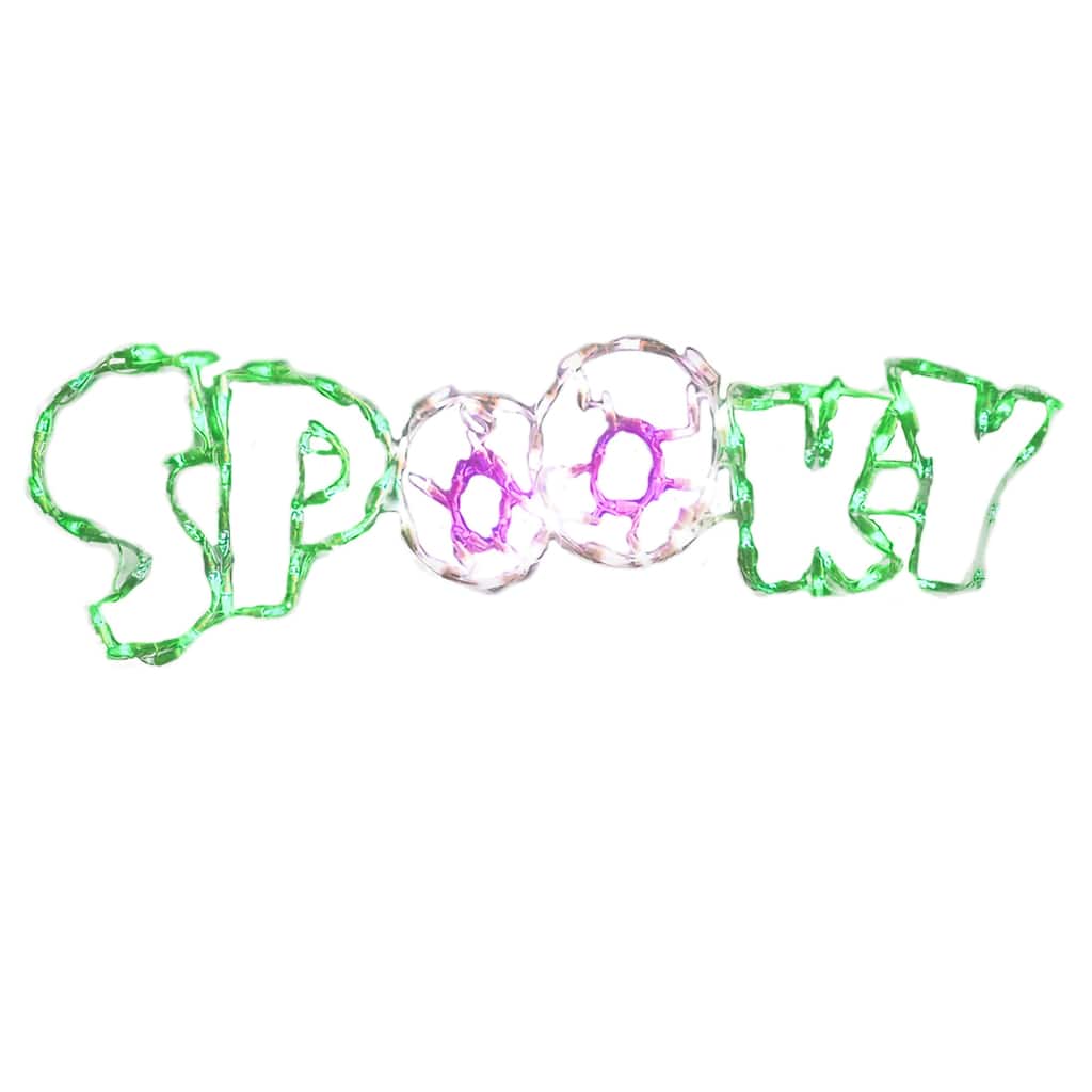 LED Lighted Spooky Sign Outdoor Halloween Decoration - 44"