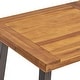 preview thumbnail 10 of 9, Della Outdoor 7-piece Wood Dining Set by Christopher Knight Home