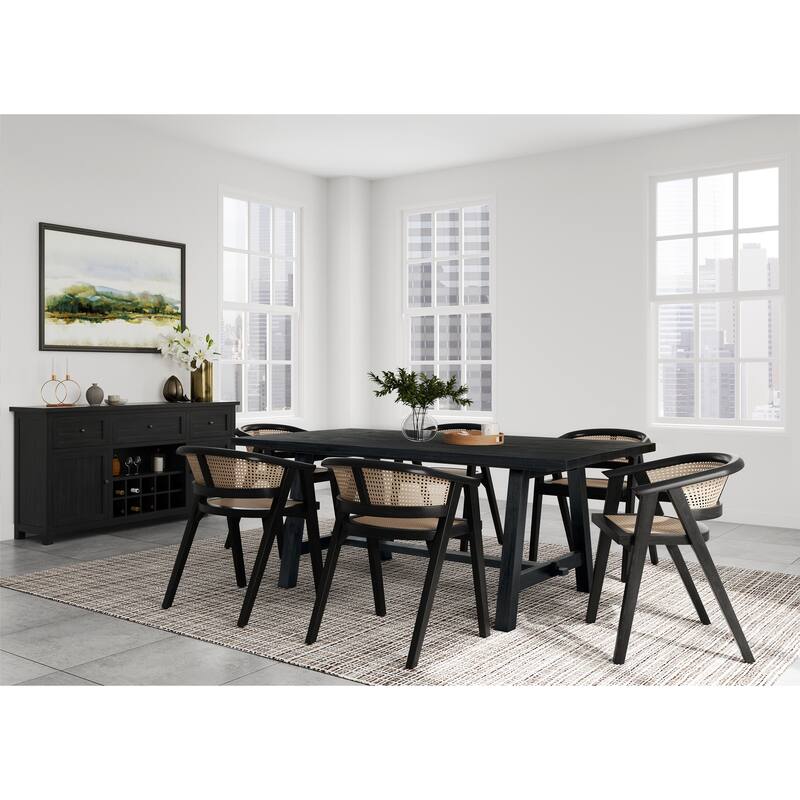 NPD Furniture Bedford 79 Inch Rectangular Dining Table A Base