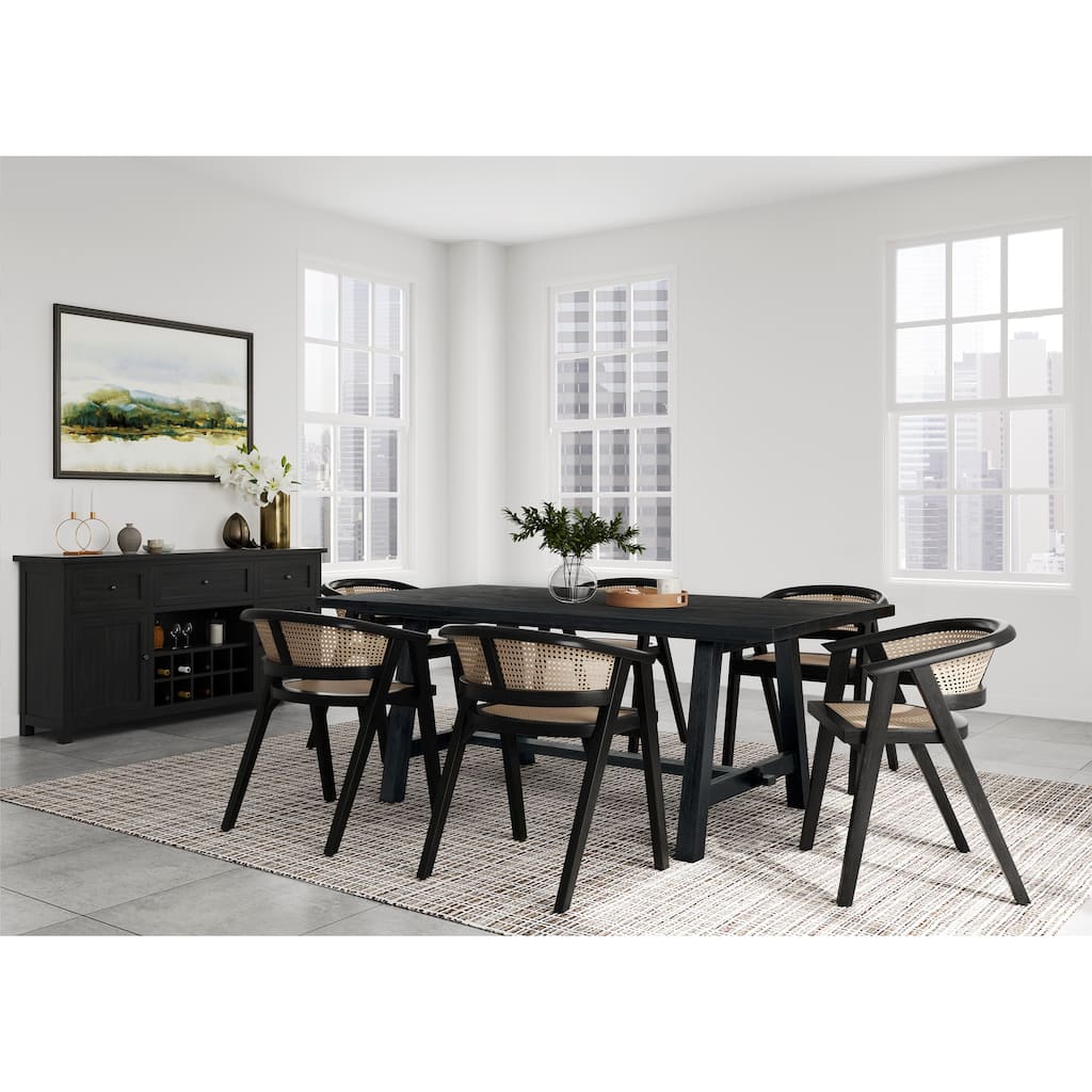 NPD Furniture Bedford 79 Inch Rectangular Dining Table A Base