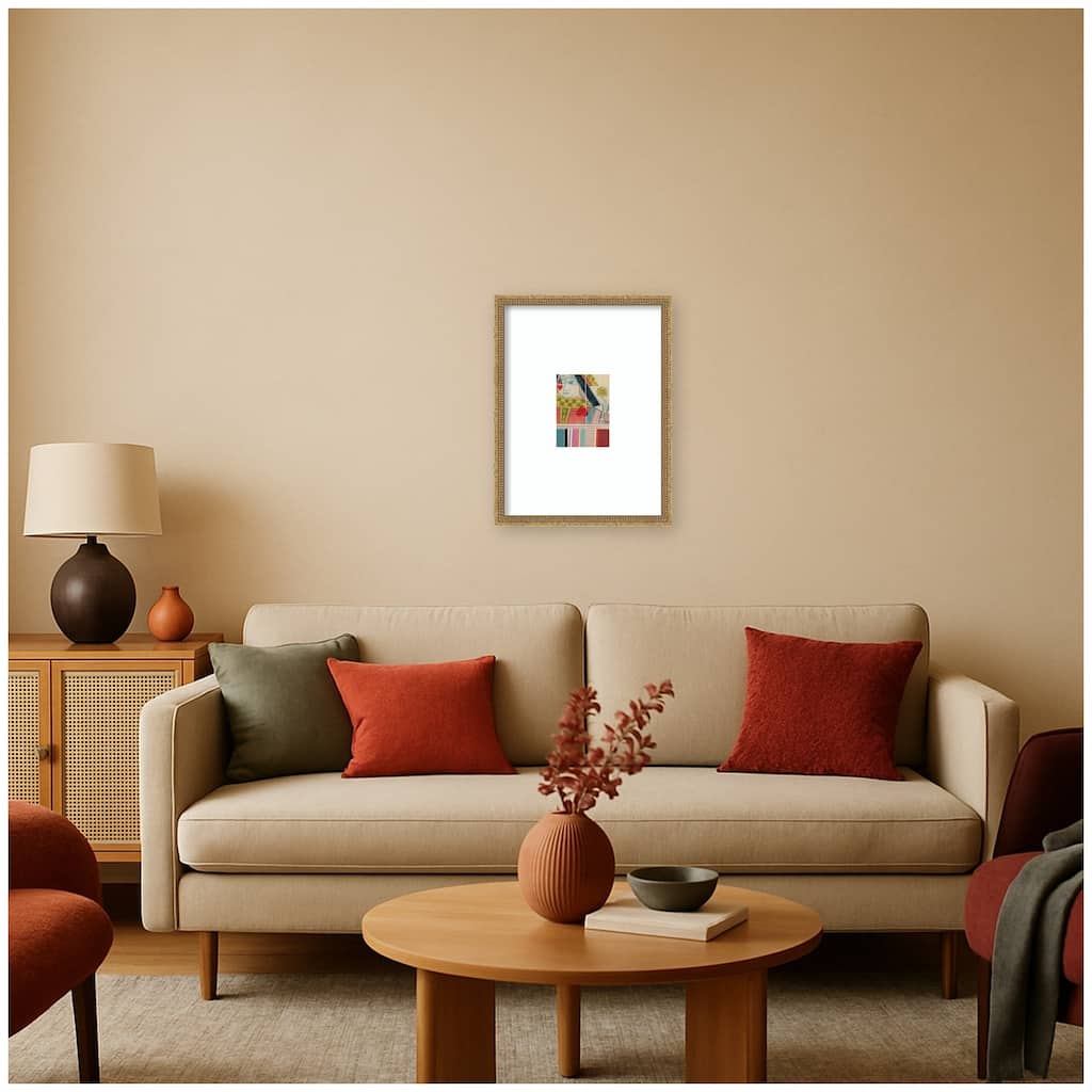 Kate and Laurel Queen with Flower FC by Felicia Dadak Framed Wall Art Print