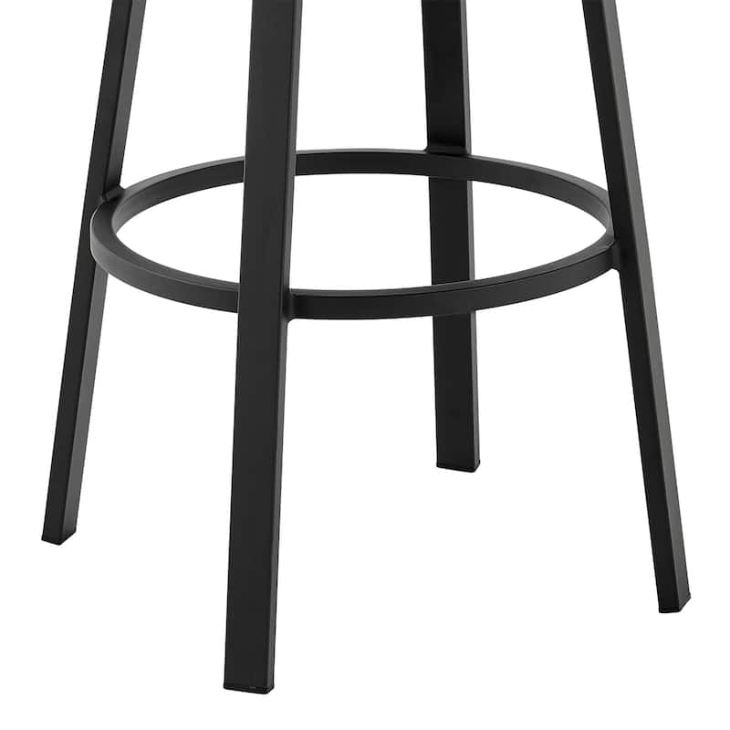 Don Black or Brown All Weather Outdoor Patio Bar Height Swivel Stool