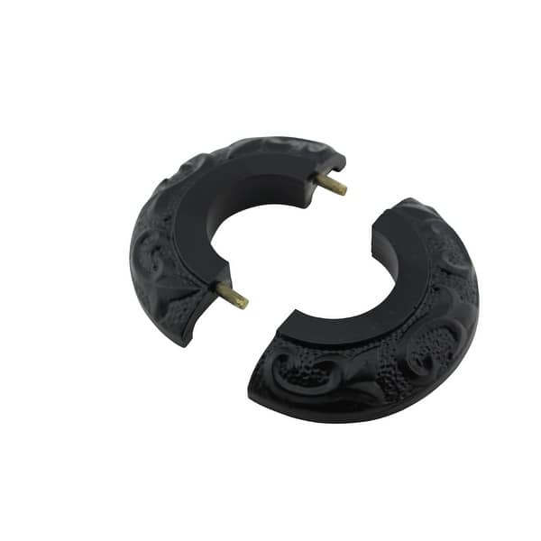 slide 2 of 10, Black Aluminium Radiator Flanges Escutcheon Ring Plate 1.25 ID Rust Resistant Renovators Supply Aluminum - Black