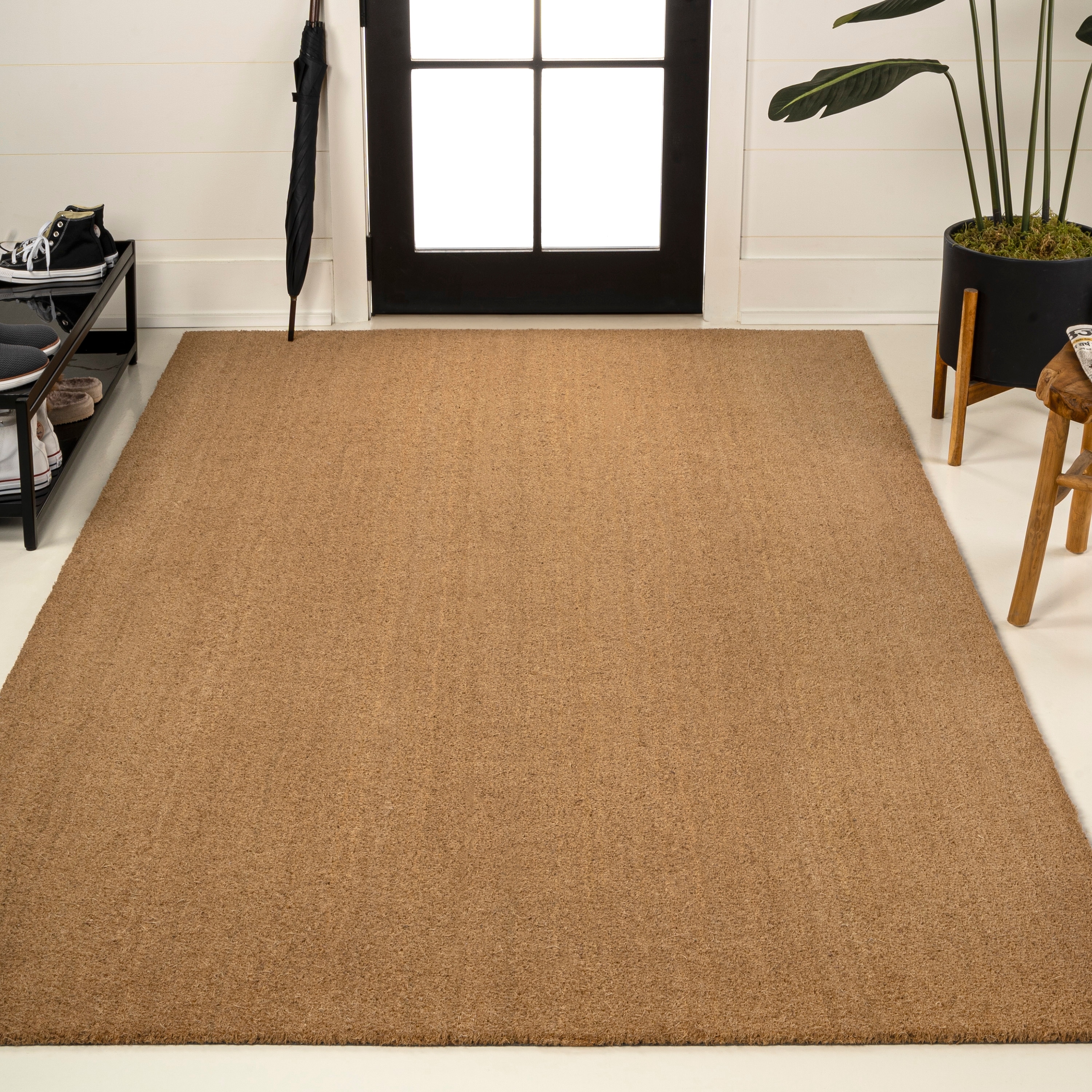 JONATHAN Y Classic Natural Coir Indoor/Outdoor Mat