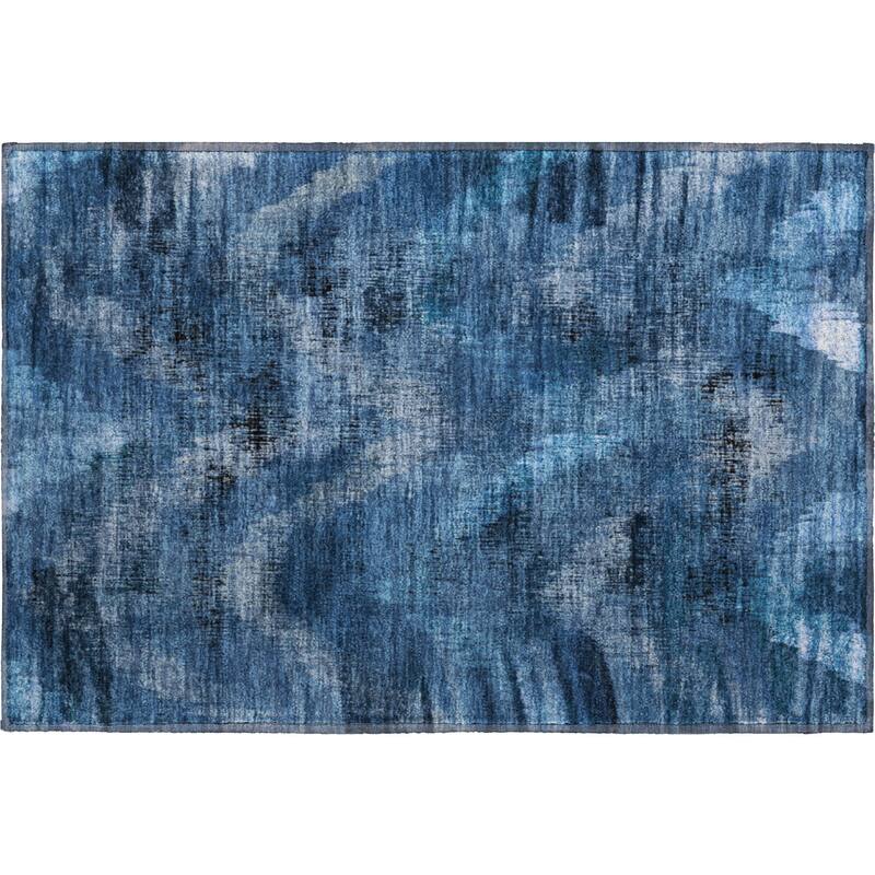 Premium Washable Super Soft Brushstrokes Modern V Mayfield Rug