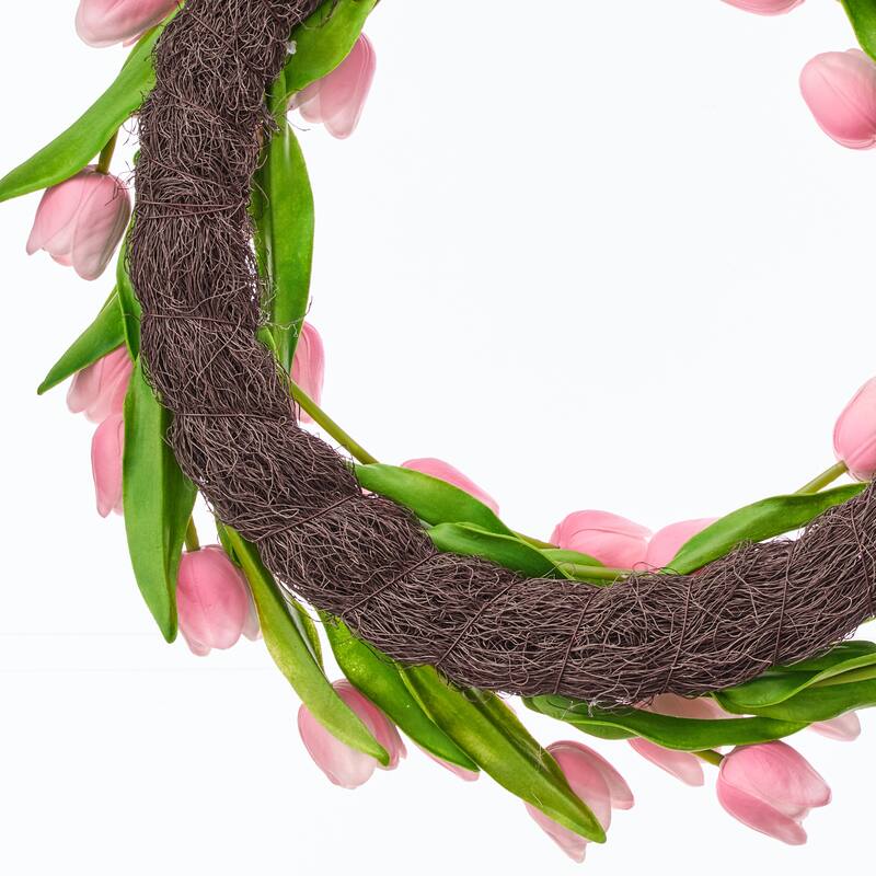21" Pu Spring Tulip Wreath