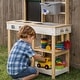 preview thumbnail 9 of 11, Teamson Kids Outdoor Wooden Mud Kitchen, Garden Playset, Kids Pretend Cooking Play Kitchen with Sink, Chalkboard, Backyard Toy