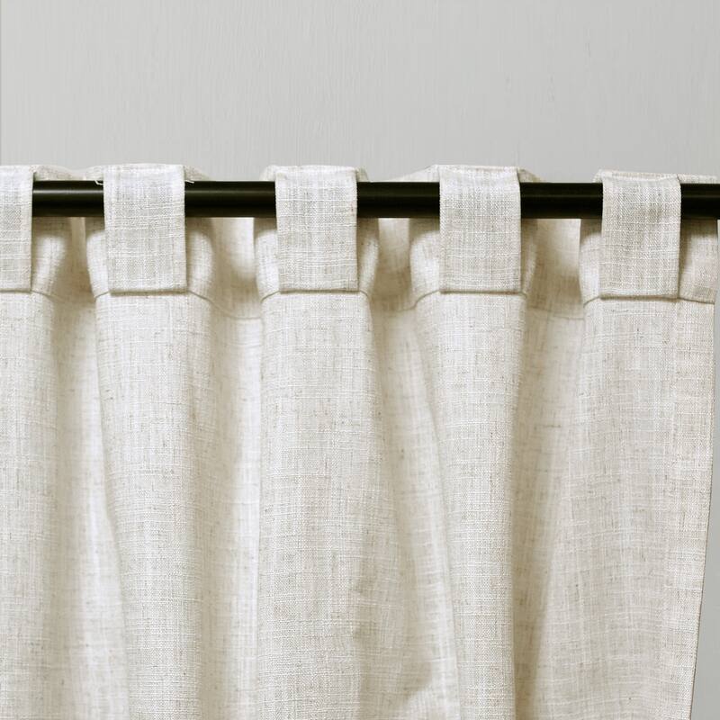 Dodoma Linen Blended Sheer Curtain Set