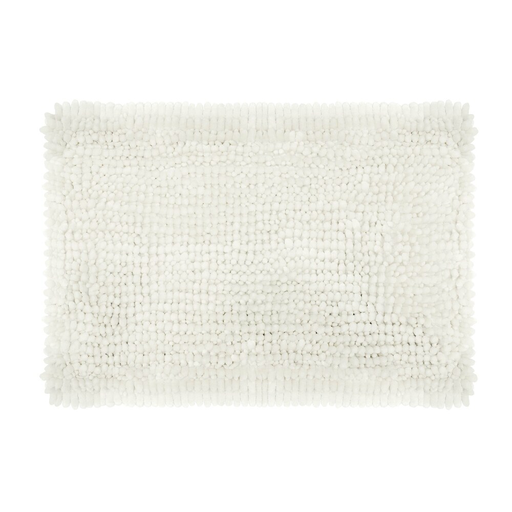 Resort Collection Plush Shag Chenille Bath Mat (17 inches x 24 inches) - On  Sale - Bed Bath & Beyond - 14032091