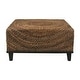 preview thumbnail 3 of 5, Woven Abaca Coffee Table by East at Main
