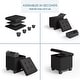 preview thumbnail 98 of 192, Empyrean Tuffted Folding Foot Rest Storage Ottoman Bench with Storage Bins