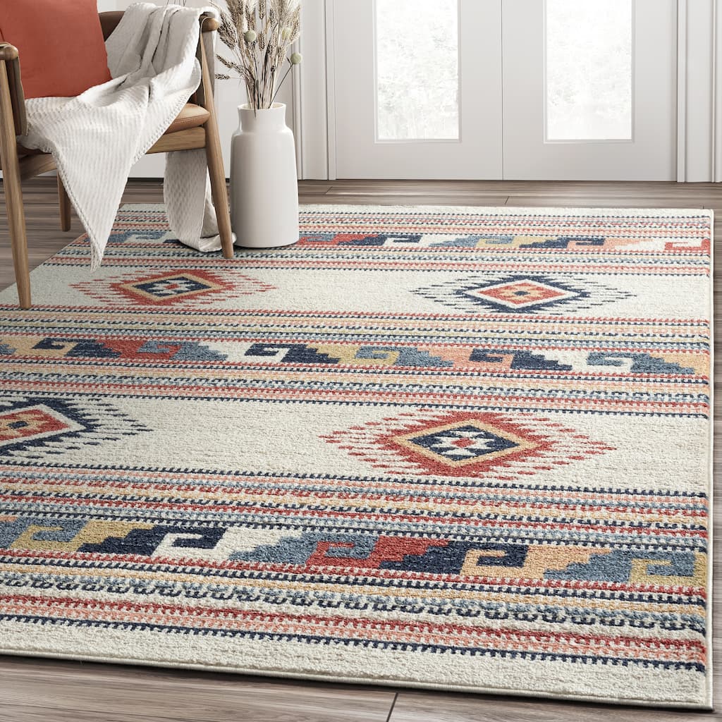Abani Rug Sedona Southwestern Diamond Pattern Area Rug