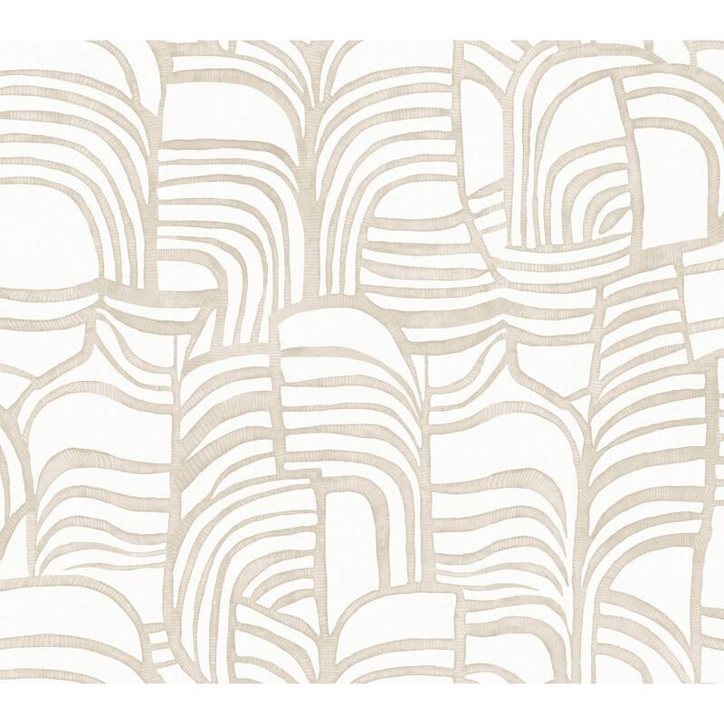 Featherwork Linen Premium Peel and Stick Wallpaper