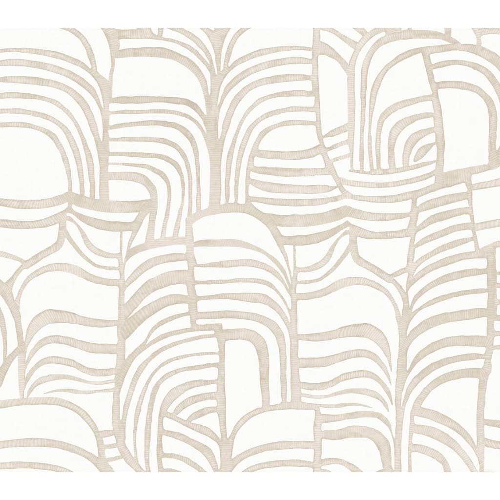 Featherwork Linen Premium Peel and Stick Wallpaper