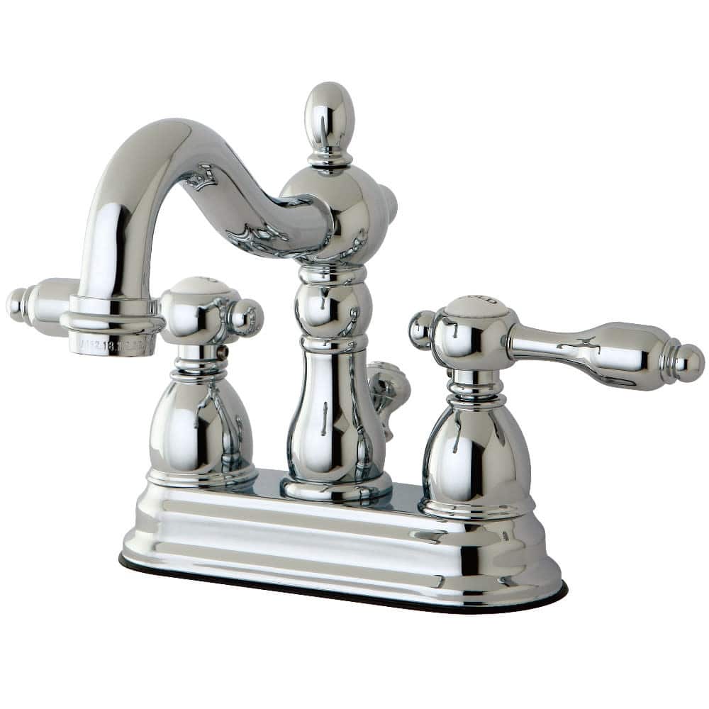 Kingston Brass Tudor Bathroom Faucet - Free Pop Up Drain Assembly with