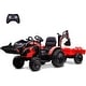 preview thumbnail 8 of 19, 3 in 1 Kids 24V Ride on Tractor Red