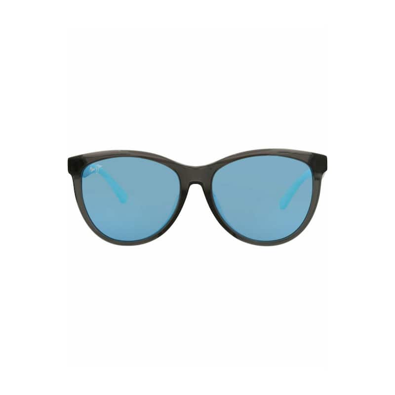 Maui Jim Cat Eye-Frame Acetate Sunglasses - Grey Grey Blue - Grey - Blue Lens