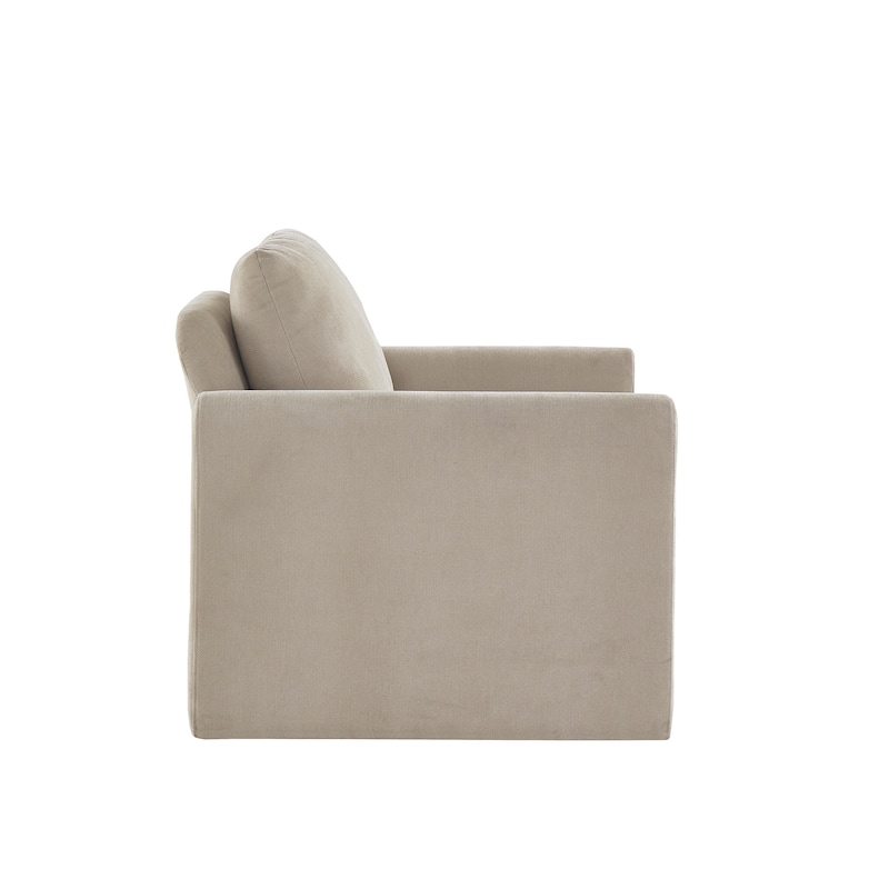 Platt Rounded Arm Chenille Upholstery Accent Chair by iNSPIRE Q Modern