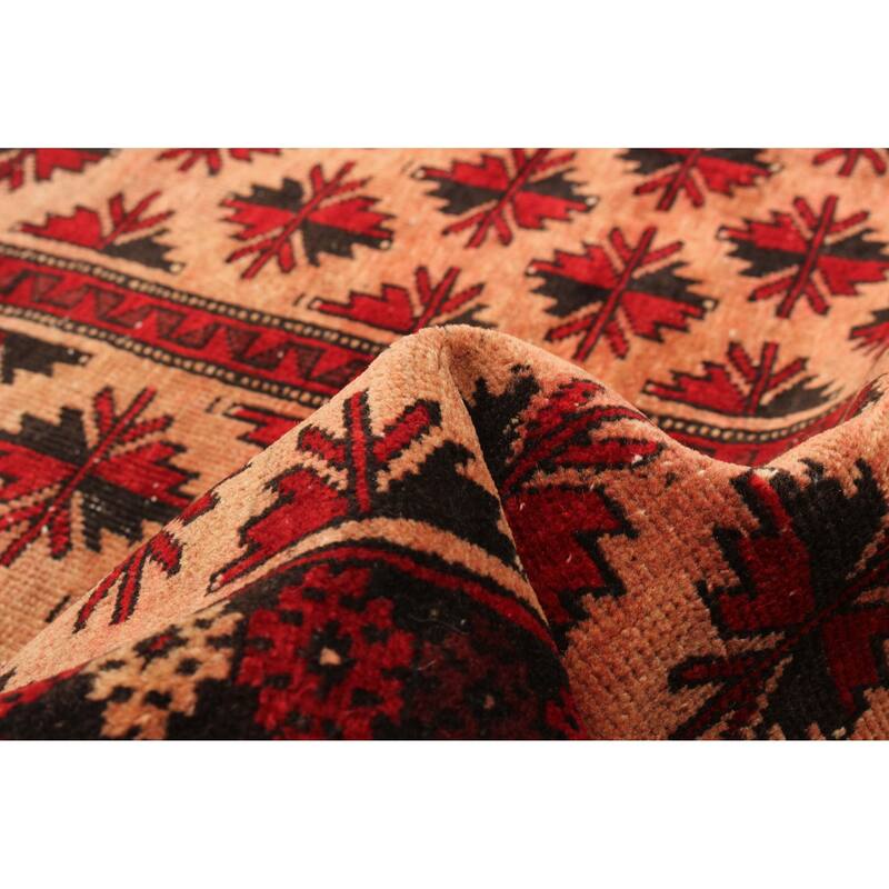 ECARPETGALLERY Hand-knotted Baluch Copper Wool Rug - 2'9 x 5'10