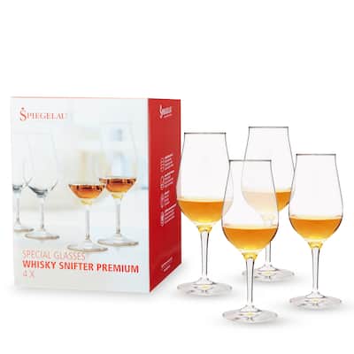Spiegelau 9.5 oz Whiskey Snifter Premium (set of 4) - 7.5" x 3.25"