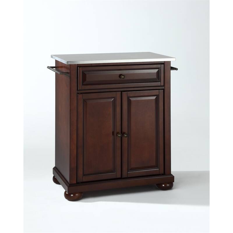Kitchen Island Cart Portable Stainless Steel Countertop Storage Kitchen Furniture Modern Design