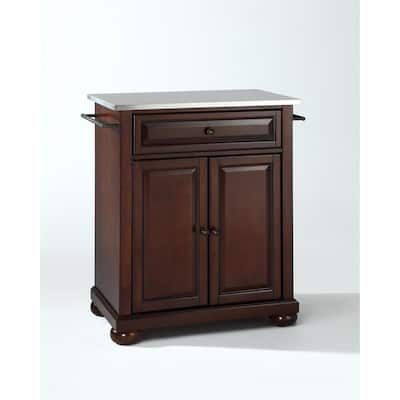 Kitchen Island Cart Portable Stainless Steel Countertop Storage Kitchen Furniture Modern Design