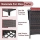 preview thumbnail 15 of 89, Outdoor Wicker High Back Club Chair with Cushions (Set of 2)