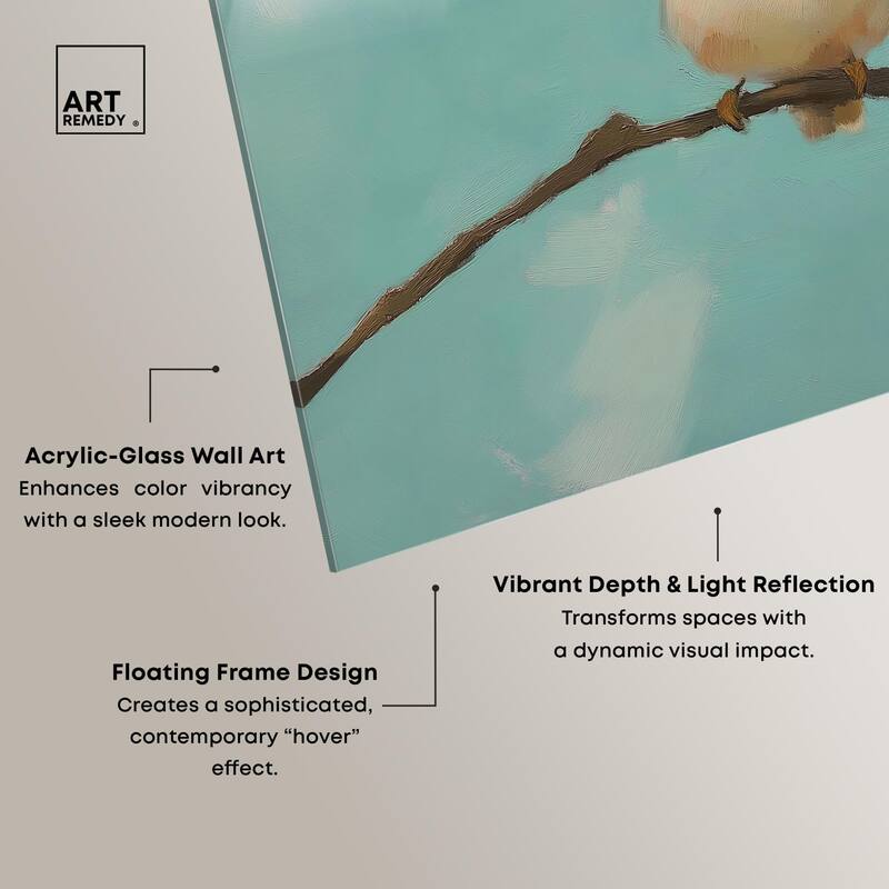 Azure Avian Acrylic by Art Remedy, Ready to Hang