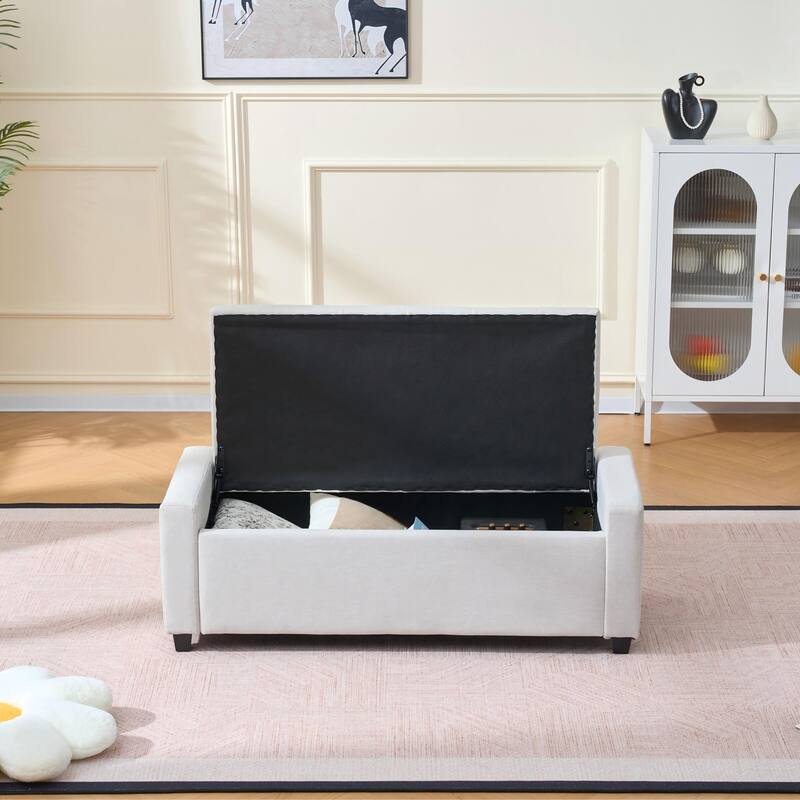 End of Bed Bench Upholstered Bench for Bedroom, Storage Bench Accent Bench Vanity Bench Indoor Bench