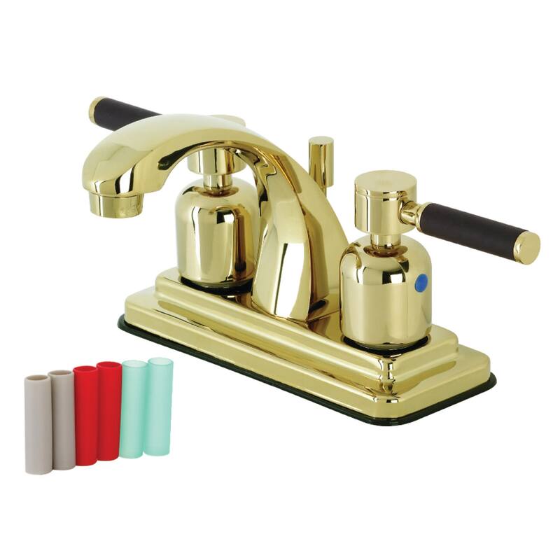 Kingston Brass Kaiser 1.2 GPM Centerset Bathroom Faucet with Pop-Up - Polished Brass