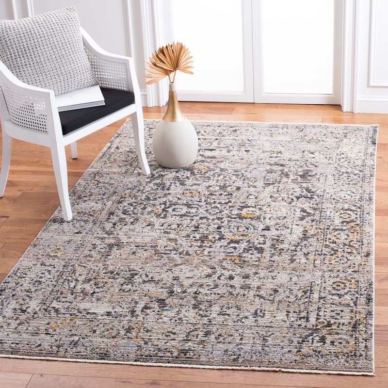 SAFAVIEH Mayflower Jorjeta Vintage Oriental Rug - 9' x 12' - Grey/Gold