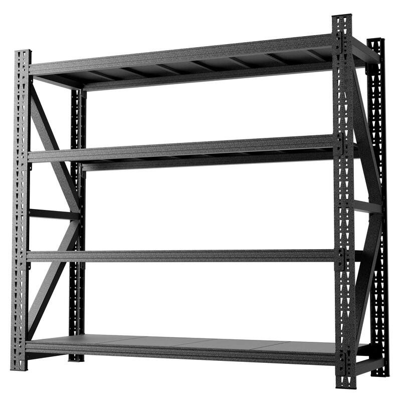 Heavy Duty Garage Shelving 4000LBS, Extra Wide Metal Adjustable Shelves, 69"H Industrial Storage Unit for Warehouse