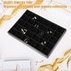 preview thumbnail 10 of 8, 30 Grid Jewelry Tray Stackable for Rings Earrings Necklace Bracelet Black