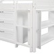 preview thumbnail 59 of 58, Twin Size Low Loft Bed with Cabinets,Shelves and Slide for Home