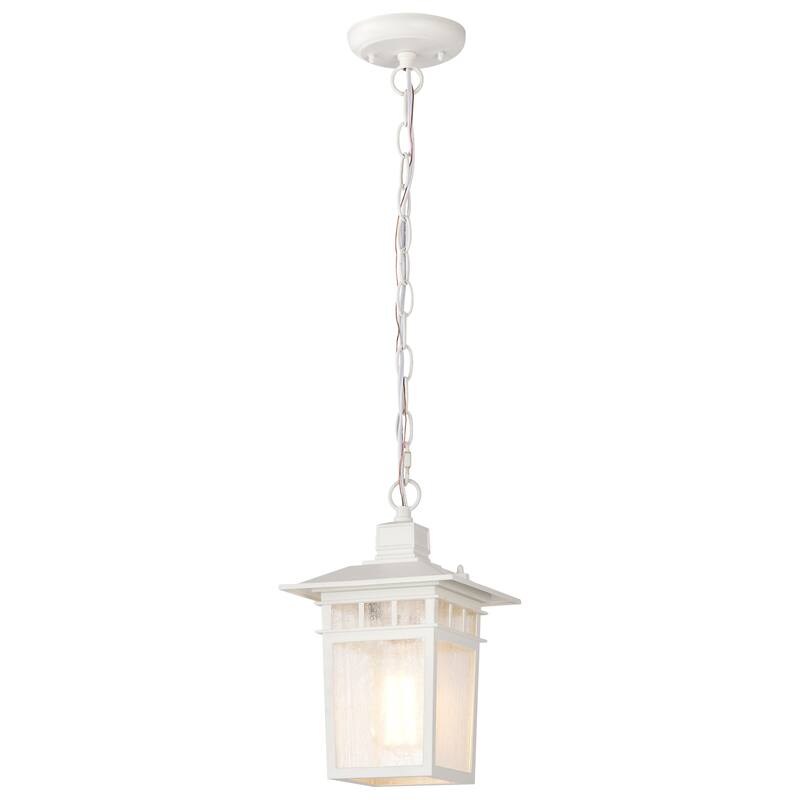 Nuvo 'Cove Neck' 1-light White 12-inch Hanging Fixture