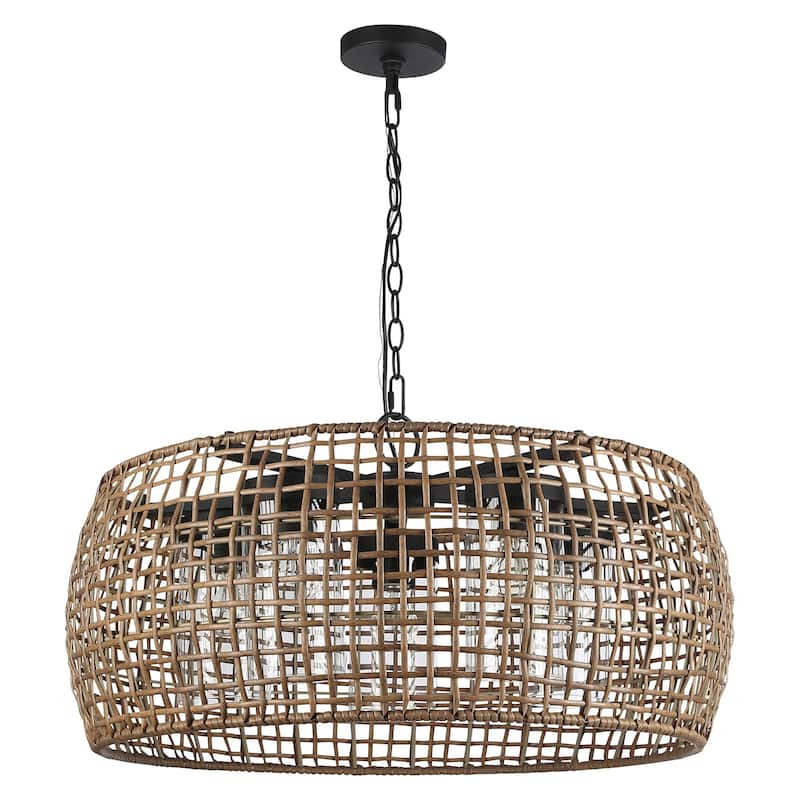 Golden Lighting 1067-ODP MAW Piper 5 Light 28" Wide Outdoor Pendant
