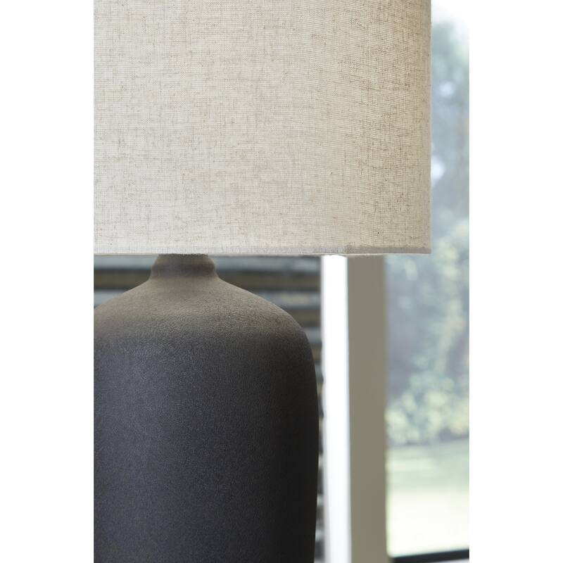 Signature Design by Ashley Ryenburg Black Table Lamp - 16" W x 16" D x 31" H