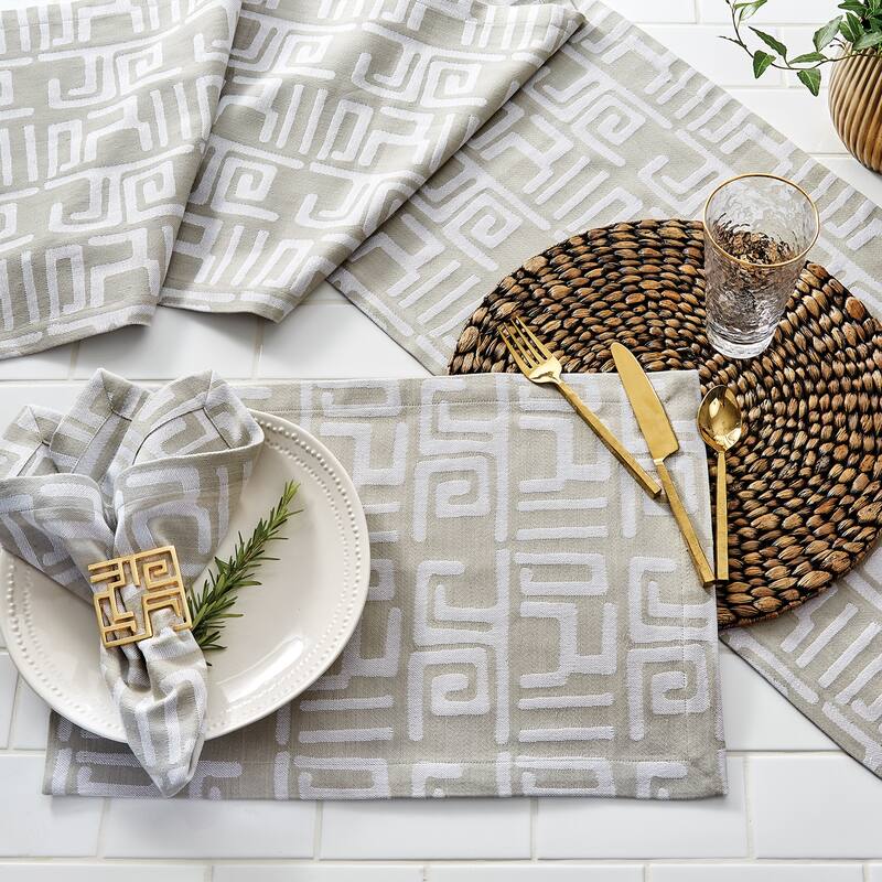 Split P Mica Jacquard Table Runner 15" x 72" - 15" X 72"