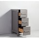 preview thumbnail 30 of 29, Vanity Art 72" Double Sink Bathroom Vanity Set with Engineered Marble Top and Free Mirror