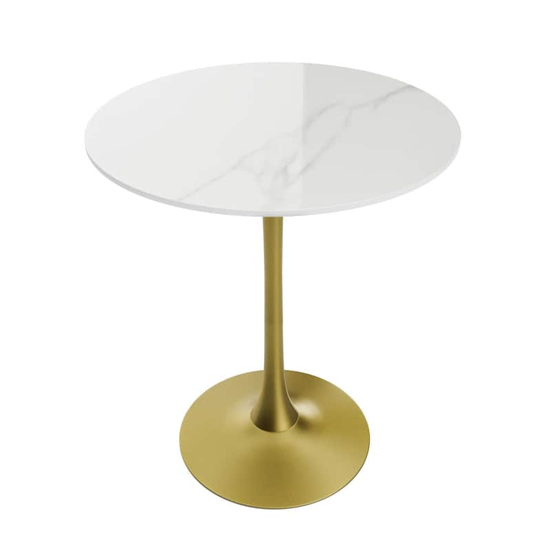 39.37" High Bar Table Round Cafe Bistro Pub Cocktail Kitchen Table Sintered Stone-top