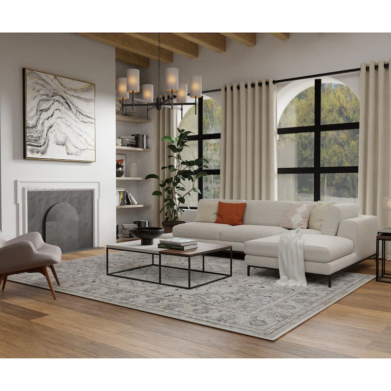 Loomaknoti Kehleigh Avalie Cream Area Rug