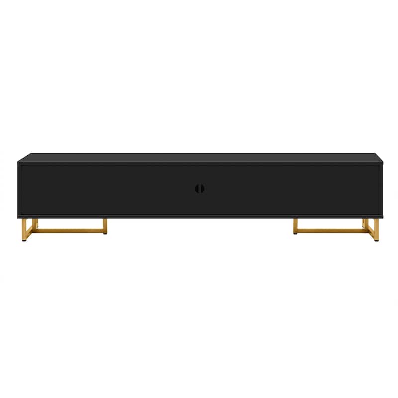 Wood Storage TV Stand for 65 Inch TV with Cabinet, 4 Drawer