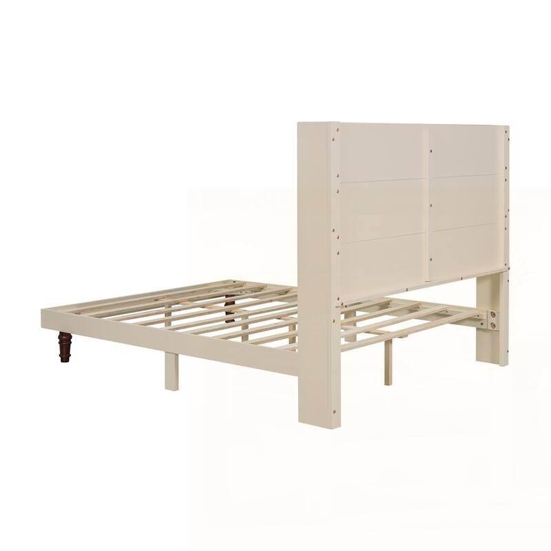 54 "High Headboard Wood Platform Bed Frame