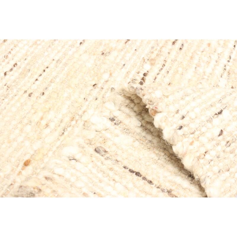 ECARPETGALLERY Braid weave Sienna Tan Wool Rug - 5'0 x 7'10