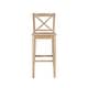 preview thumbnail 6 of 19, Linon Copper Grove Frunza Wooden 30-inch X-back Bar Stool