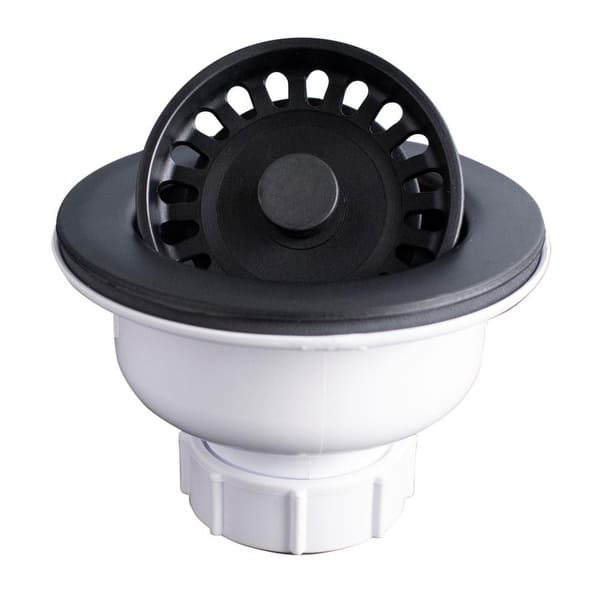 slide 1 of 10, Karran Kitchen Sink Basket Strainer Black