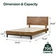 preview thumbnail 11 of 12, Priage by ZINUS Brown Wood Platform Bed Frame with Adjustable Headboard Full
