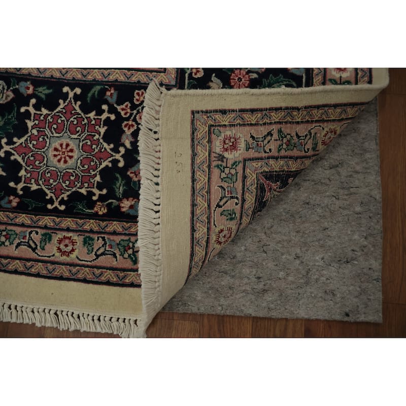 Hand Knotted Oriental 100% Wool Carpet Traditional Floral Beige & Ivories Aubusson Area Rug - 12' 3'' X 9' 1''