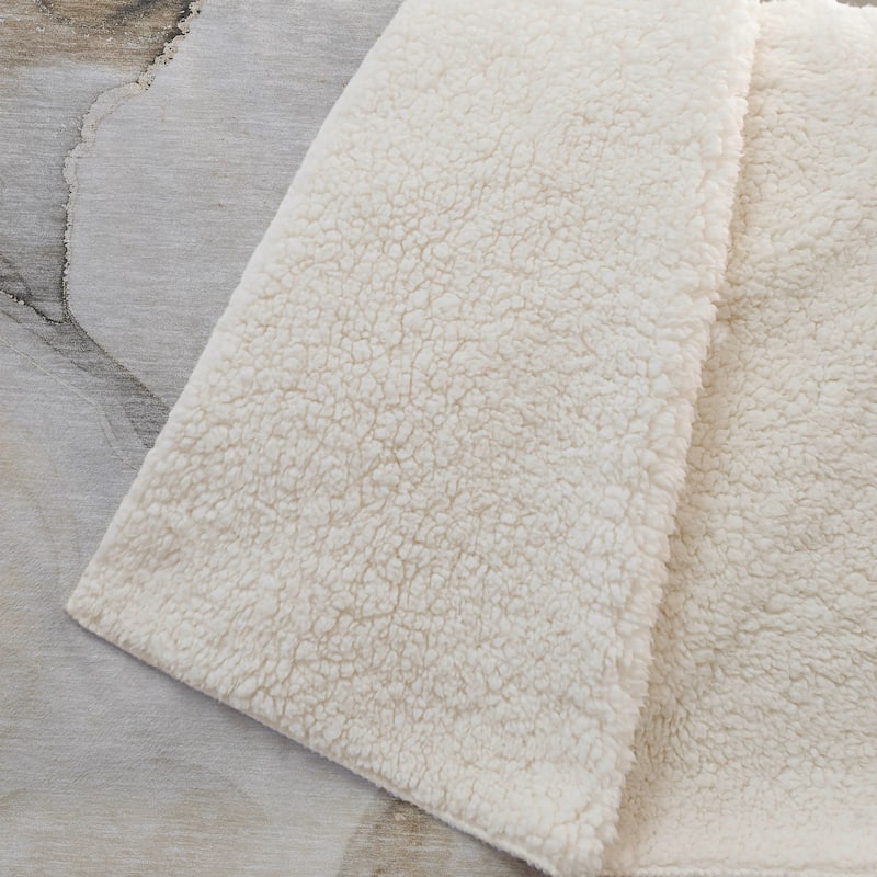 Premium Machine Washable Abstract Contemporary Sherpa Throw Blanket