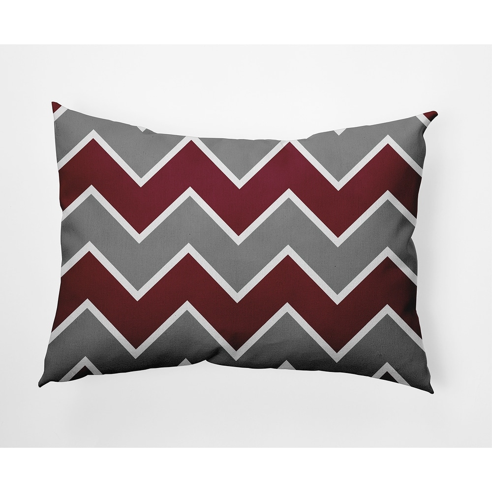 Fancy Chevron Stripe Soft Spun Polyester Decorative Throw Pillow